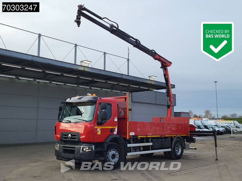 Renault C 280 4X2 Palfinger PK12.501 SLD Crane Kran Automatic Airco Euro 6 - Truk flatbed, Truk derek: gambar 1 Renault C 280 4X2 Palfinger PK12.501 SLD Crane Kran Automatic Airco Euro 6 - Truk flatbed, Truk derek: gambar 1