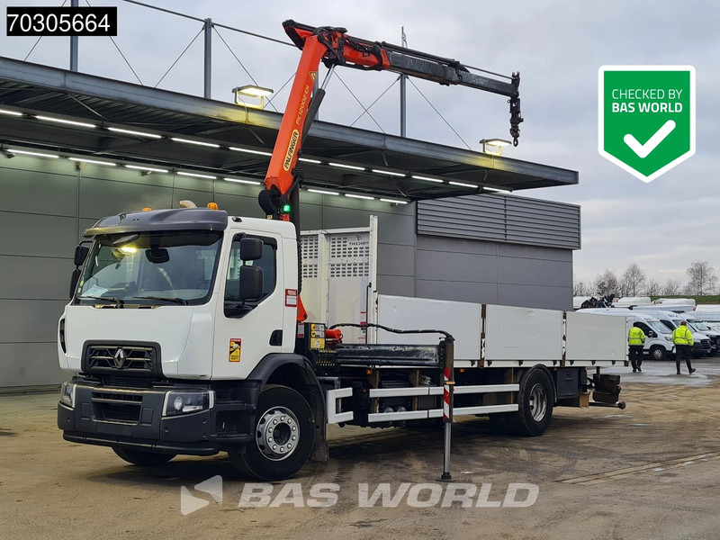 Renault C 280 4X2 Palfinger PK12002 - EH Crane Kran Rotator Automatic Euro 6 - Truk flatbed, Truk derek: gambar 1 Renault C 280 4X2 Palfinger PK12002 - EH Crane Kran Rotator Automatic Euro 6 - Truk flatbed, Truk derek: gambar 1