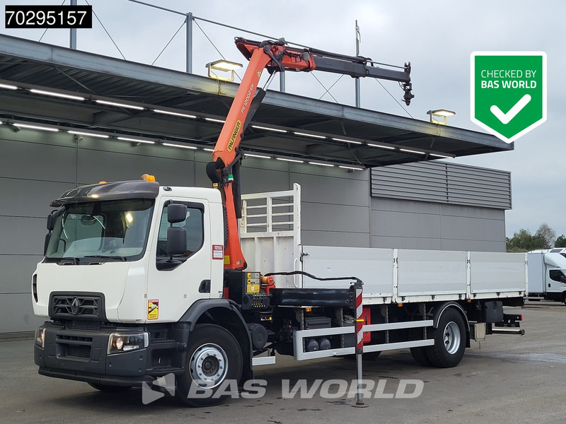 Renault C 280 4X2 Palfinger PK12002 EH Kran Crane Remote Control Automatic Euro 6 - Truk flatbed, Truk derek: gambar 1 Renault C 280 4X2 Palfinger PK12002 EH Kran Crane Remote Control Automatic Euro 6 - Truk flatbed, Truk derek: gambar 1