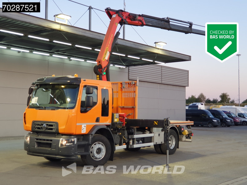 Renault C 320 4X2 Palfinger PK 18002 EH Crane Optibrake Automatic Euro 6 - Truk flatbed, Truk derek: gambar 1 Renault C 320 4X2 Palfinger PK 18002 EH Crane Optibrake Automatic Euro 6 - Truk flatbed, Truk derek: gambar 1