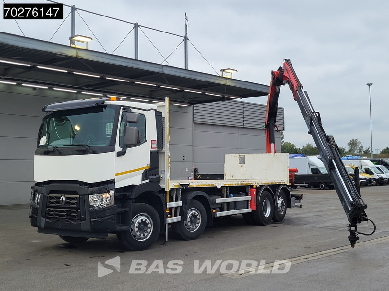 Renault C 380 8X2 Palfinger PK24001K Remote Lenkachse Euro 6 - Truk flatbed, Truk derek: gambar 3 Renault C 380 8X2 Palfinger PK24001K Remote Lenkachse Euro 6 - Truk flatbed, Truk derek: gambar 3
