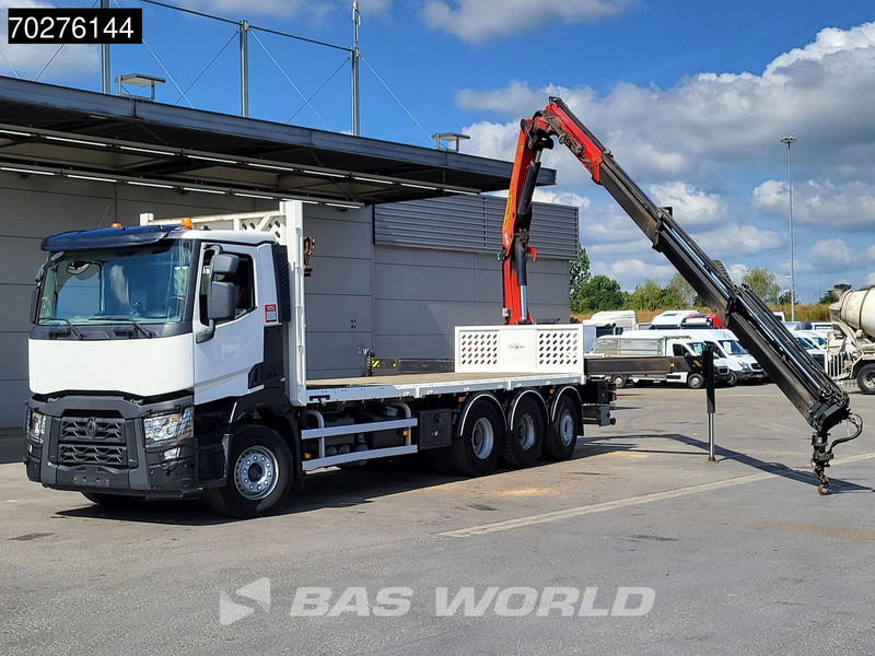 Renault C 380 8X4 Palfinger PK 23001 EH Remote Lift+Lenkachse Euro 6 - Truk flatbed, Truk derek: gambar 3 Renault C 380 8X4 Palfinger PK 23001 EH Remote Lift+Lenkachse Euro 6 - Truk flatbed, Truk derek: gambar 3