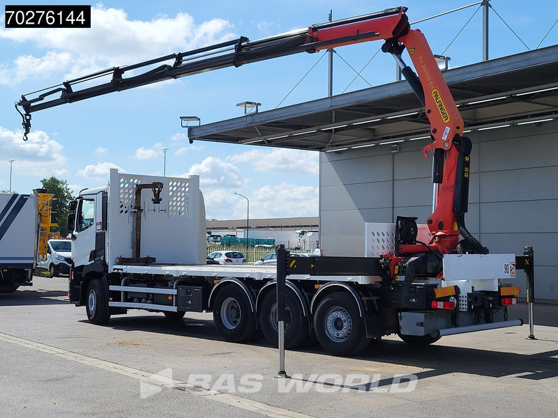 Renault C 380 8X4 Palfinger PK 23001 EH Remote Lift+Lenkachse Euro 6 - Truk flatbed, Truk derek: gambar 2 Renault C 380 8X4 Palfinger PK 23001 EH Remote Lift+Lenkachse Euro 6 - Truk flatbed, Truk derek: gambar 2