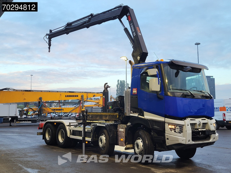 Renault C 430 8X4 HIAB X-Hiduo 188 B-2 Crane + Hook Full Steel Big-Axle Euro 6 - Hook lift, Truk derek: gambar 3 Renault C 430 8X4 HIAB X-Hiduo 188 B-2 Crane + Hook Full Steel Big-Axle Euro 6 - Hook lift, Truk derek: gambar 3