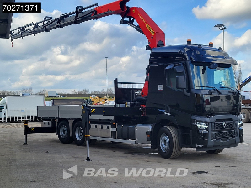 Renault C 480 6X2 NEW! Palfinger PK41002 EH Crane Kran ACC Euro 6 - Truk flatbed, Truk derek: gambar 3 Renault C 480 6X2 NEW! Palfinger PK41002 EH Crane Kran ACC Euro 6 - Truk flatbed, Truk derek: gambar 3