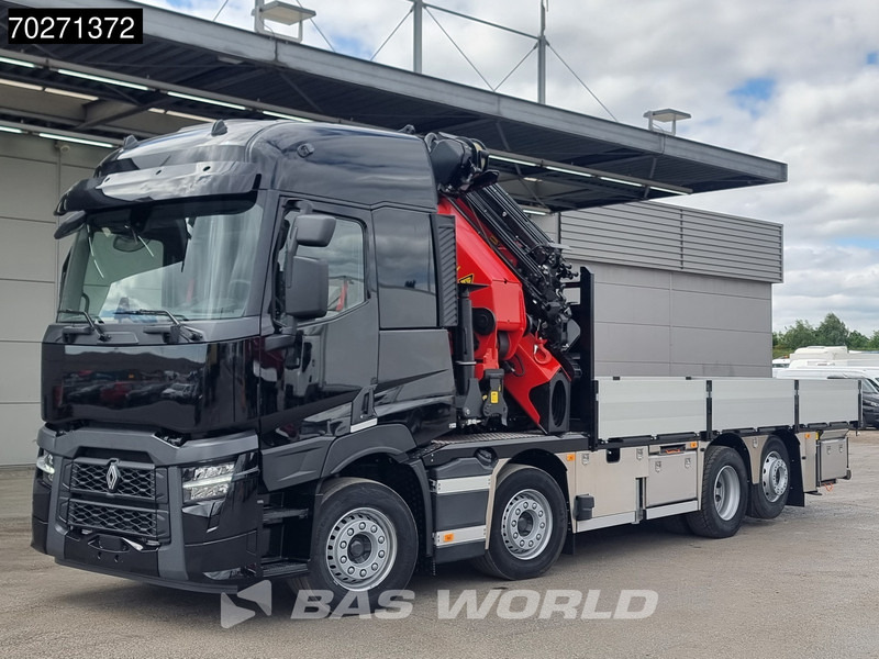 Truk flatbed, Truk derek baru Renault C 520 8X2 Palfinger PK65002 SH Crane Jib Winch Lift+steering Axle Euro 6: gambar 11