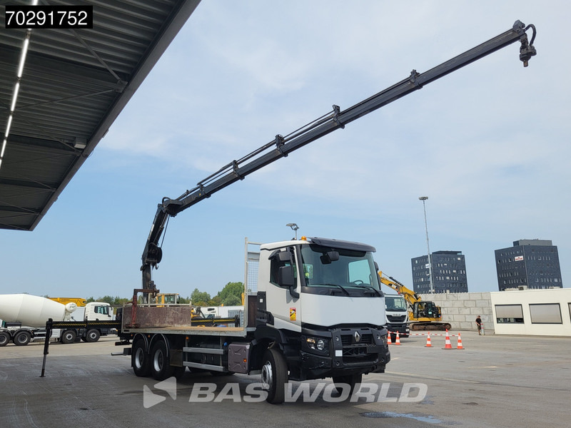 Renault K 380 6X4 HIAB X-HIDUO 188 E-5 Crane Steelsuspension Big-Axle Automatic Euro 6 - Truk flatbed, Truk derek: gambar 3 Renault K 380 6X4 HIAB X-HIDUO 188 E-5 Crane Steelsuspension Big-Axle Automatic Euro 6 - Truk flatbed, Truk derek: gambar 3