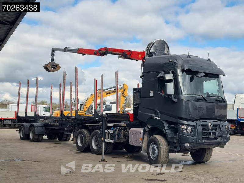 Renault K 520 6X6 Holz Kran Palfinger Q180Z96 6x6 Big-Axle Steelsuspension - Truk logging, Truk derek: gambar 2 Renault K 520 6X6 Holz Kran Palfinger Q180Z96 6x6 Big-Axle Steelsuspension - Truk logging, Truk derek: gambar 2