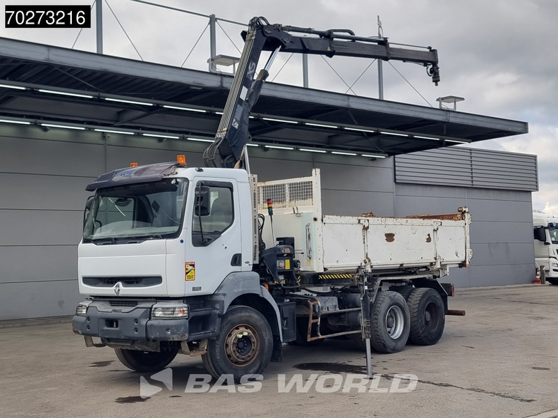 Renault Kerax 360 6X4 Hiab 144 B-2 Hiduo Kran Manual Big-Axle Steelsuspension Euro 3 - Truk jungkit, Truk derek: gambar 1 Renault Kerax 360 6X4 Hiab 144 B-2 Hiduo Kran Manual Big-Axle Steelsuspension Euro 3 - Truk jungkit, Truk derek: gambar 1