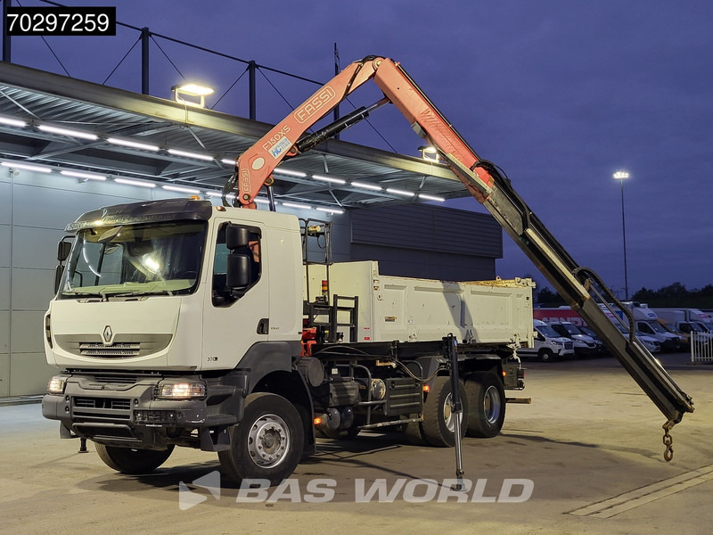 Renault Kerax 370 Kerax 6X4 Fassi F150AXS.22 Crane 10m3 2-side tipper Big-Axle Steelsuspension Manual - Truk jungkit, Truk derek: gambar 5 Renault Kerax 370 Kerax 6X4 Fassi F150AXS.22 Crane 10m3 2-side tipper Big-Axle Steelsuspension Manual - Truk jungkit, Truk derek: gambar 5