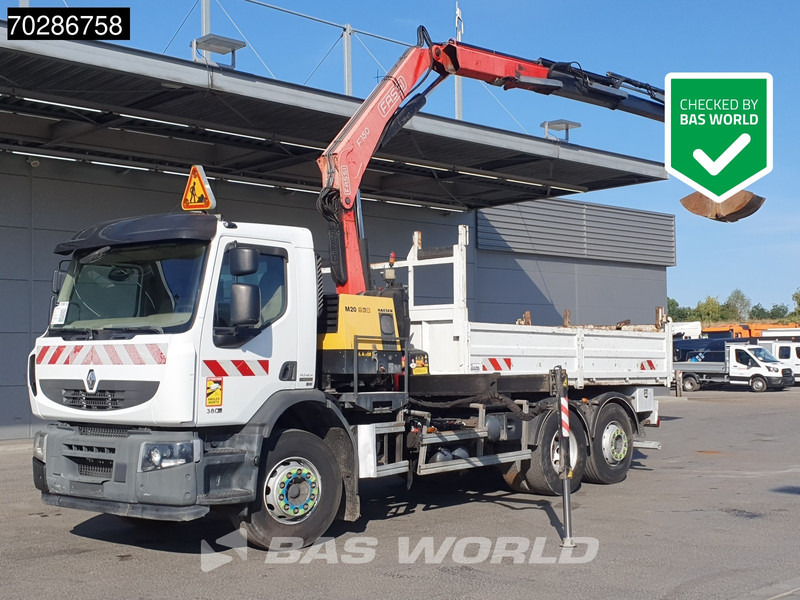 Renault Premium 380 Premium 6X2 Fassi F150A23 Crane Remote Tipper Manual Euro 5 - Truk jungkit, Truk derek: gambar 1 Renault Premium 380 Premium 6X2 Fassi F150A23 Crane Remote Tipper Manual Euro 5 - Truk jungkit, Truk derek: gambar 1