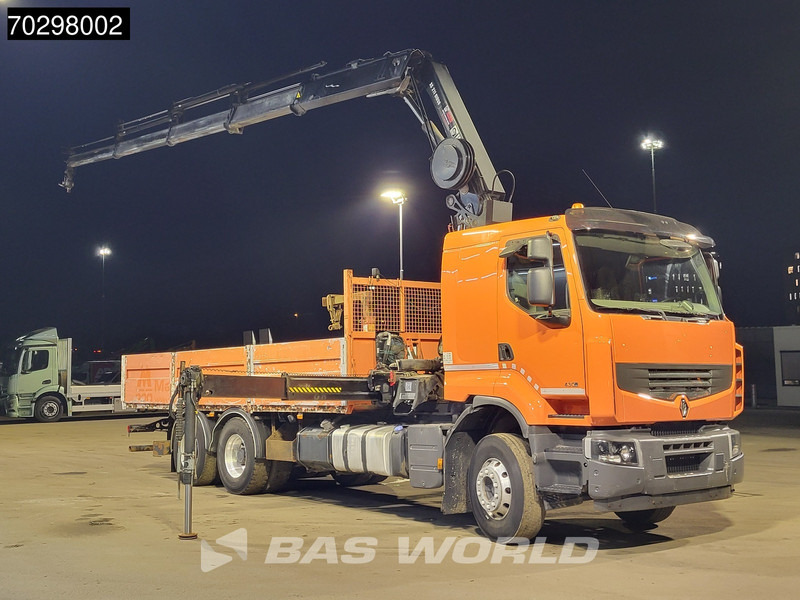 Renault Premium 430 Lander 6X4 211 EP-4 HIDUO Kran Crane Automatic Airco Euro 5 - Truk flatbed, Truk derek: gambar 2 Renault Premium 430 Lander 6X4 211 EP-4 HIDUO Kran Crane Automatic Airco Euro 5 - Truk flatbed, Truk derek: gambar 2
