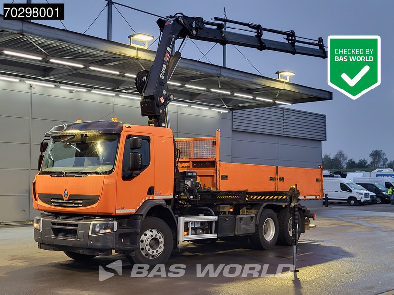 Renault Premium 430 Lander 6X4 HIAB 211 EP-4 Crane Tipper Big-Axle Automatic Euro 5 - Truk jungkit, Truk derek: gambar 1 Renault Premium 430 Lander 6X4 HIAB 211 EP-4 Crane Tipper Big-Axle Automatic Euro 5 - Truk jungkit, Truk derek: gambar 1