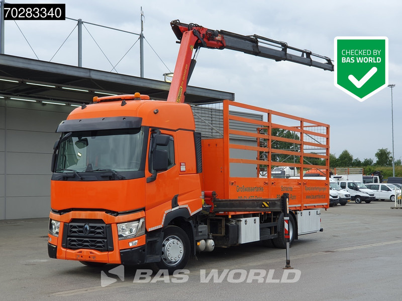 Renault T 380 4X2 Palfinger PK18002-EH Kran Crane Retarder Standklima Euro 6 - Truk flatbed, Truk derek: gambar 1 Renault T 380 4X2 Palfinger PK18002-EH Kran Crane Retarder Standklima Euro 6 - Truk flatbed, Truk derek: gambar 1