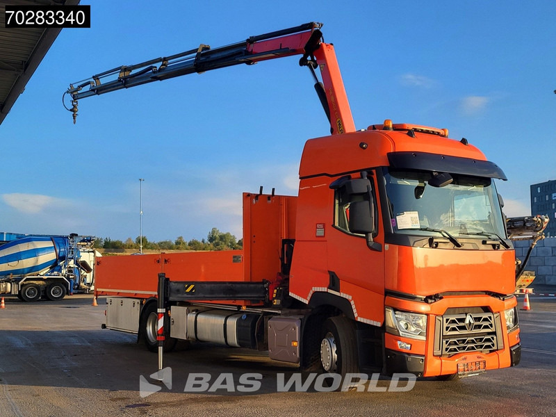 Renault T 380 4X2 Palfinger PK18002-EH Kran Crane Retarder Standklima Euro 6 - Truk flatbed, Truk derek: gambar 3 Renault T 380 4X2 Palfinger PK18002-EH Kran Crane Retarder Standklima Euro 6 - Truk flatbed, Truk derek: gambar 3