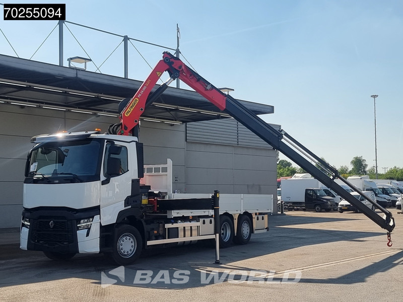 Renault T 440 6X2 2024 NL reg. possible Palfinger PK24.001 SLD Crane Lift+Lenkasche Euro 6 - Truk flatbed, Truk derek: gambar 3 Renault T 440 6X2 2024 NL reg. possible Palfinger PK24.001 SLD Crane Lift+Lenkasche Euro 6 - Truk flatbed, Truk derek: gambar 3