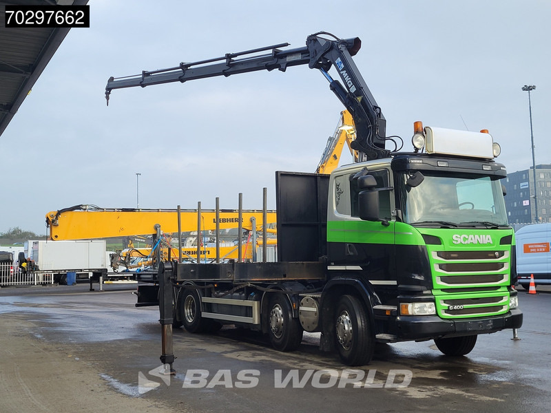 Scania G400 G 8X2 MKG HLK 231 HPA4 Crane Retarder Lift+Steering-Axle Euro 5 - Truk flatbed, Truk derek: gambar 3 Scania G400 G 8X2 MKG HLK 231 HPA4 Crane Retarder Lift+Steering-Axle Euro 5 - Truk flatbed, Truk derek: gambar 3