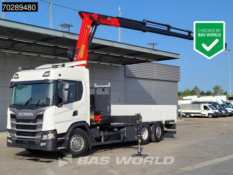 Scania G410 6X2 New! Palfinger PK24.001 SLD 5 Crane Kran Retarder Lift+Steering Axle LED ACC - Truk flatbed, Truk derek: gambar 1 Scania G410 6X2 New! Palfinger PK24.001 SLD 5 Crane Kran Retarder Lift+Steering Axle LED ACC - Truk flatbed, Truk derek: gambar 1