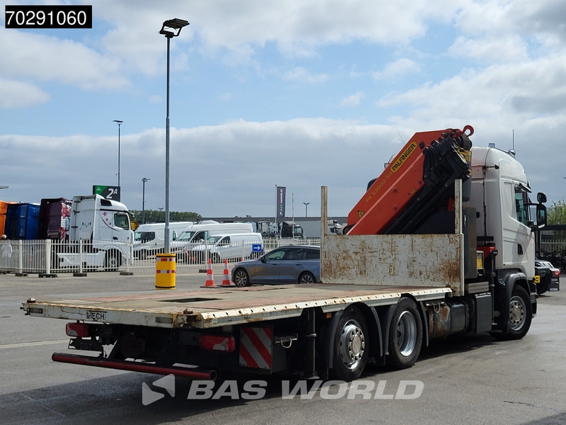 Truk flatbed, Truk derek Scania G410 6X2 Palfinger 53002 SH Kran Crane Lift+steering ACC Navi Euro 6: gambar 20