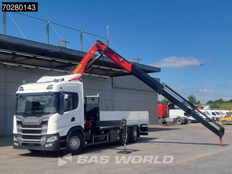 Scania G410 6X2 Palfinger PK24.001 SLD 5 Kran Crane Retarder Lift+Lenkachse Euro 6 - Truk flatbed, Truk derek: gambar 5 Scania G410 6X2 Palfinger PK24.001 SLD 5 Kran Crane Retarder Lift+Lenkachse Euro 6 - Truk flatbed, Truk derek: gambar 5