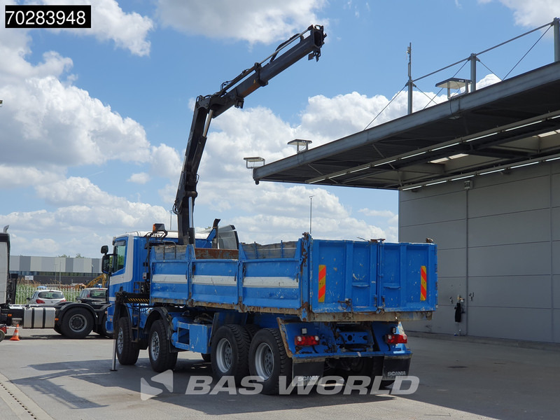 Scania G420 8X4 15m3 tipper Hiab 144 Crane Steelsuspension Manual Big-Axle Euro 3 - Truk jungkit, Truk derek: gambar 2 Scania G420 8X4 15m3 tipper Hiab 144 Crane Steelsuspension Manual Big-Axle Euro 3 - Truk jungkit, Truk derek: gambar 2