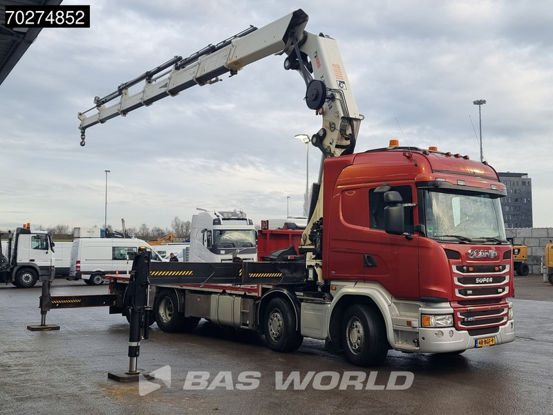 Scania G450 8X2 NL-Truck Hiab X-HIPRO 1058EP-6 Kran Front stab Retarder Euro 6 - Truk flatbed, Truk derek: gambar 3 Scania G450 8X2 NL-Truck Hiab X-HIPRO 1058EP-6 Kran Front stab Retarder Euro 6 - Truk flatbed, Truk derek: gambar 3