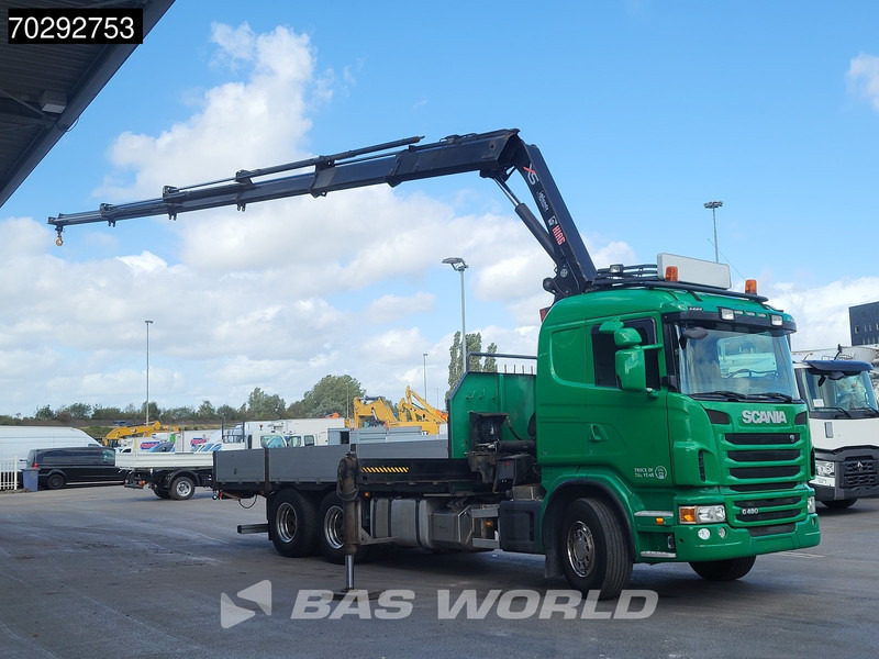 Scania G480 G 6X2 Hiab 244 EP-5 HIDUO Kran Crane Retarder Lift-Axle Euro 5 - Truk flatbed, Truk derek: gambar 3 Scania G480 G 6X2 Hiab 244 EP-5 HIDUO Kran Crane Retarder Lift-Axle Euro 5 - Truk flatbed, Truk derek: gambar 3