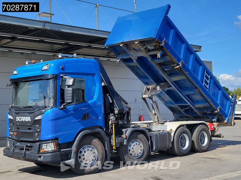 Scania G500 8X4 Hiab X-HIDUO 228 E-3 Crane Retarder Big-Axle Josset Menguy Tipper 14m3 Euro 6 - Truk jungkit, Truk derek: gambar 2 Scania G500 8X4 Hiab X-HIDUO 228 E-3 Crane Retarder Big-Axle Josset Menguy Tipper 14m3 Euro 6 - Truk jungkit, Truk derek: gambar 2