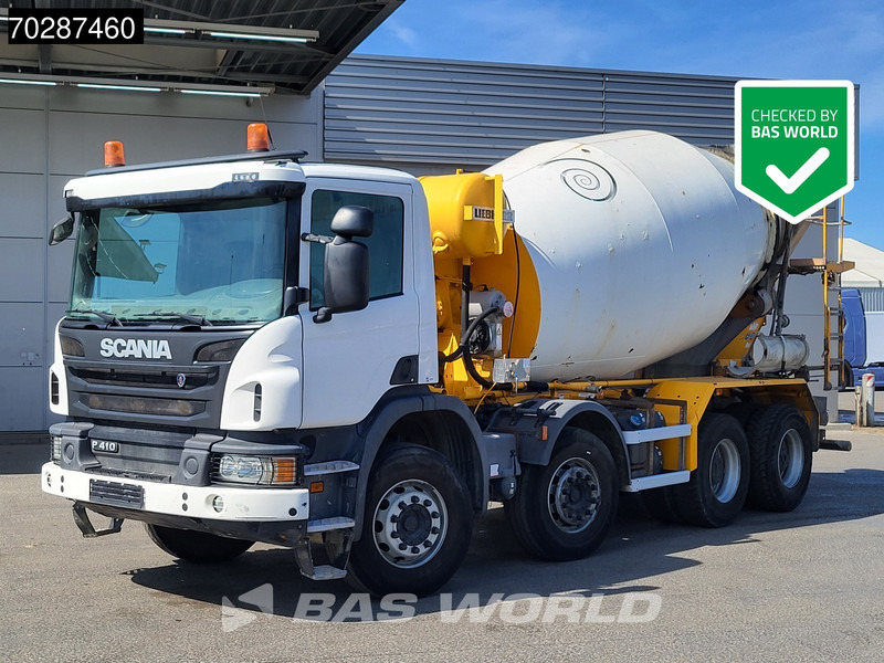 Scania P410 8X4 9m3 Liebherr mixer 3-Pedals Steering axle Big-Axle Euro 6 - Truk pengaduk beton: gambar 1 Scania P410 8X4 9m3 Liebherr mixer 3-Pedals Steering axle Big-Axle Euro 6 - Truk pengaduk beton: gambar 1