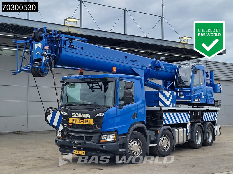Scania P450 P 8X4 Palfinger/SANY SPC500E Telescopic Crane Retarder Navi Automatic Euro 6 - Truk derek: gambar 1 Scania P450 P 8X4 Palfinger/SANY SPC500E Telescopic Crane Retarder Navi Automatic Euro 6 - Truk derek: gambar 1