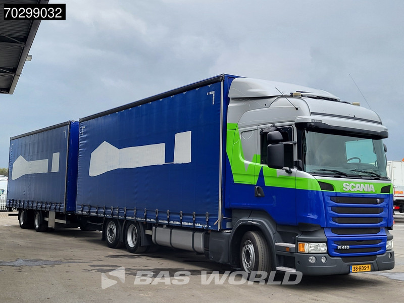 Scania R410 R 6X2 NL-Combi Curtainsides Lift+steering axle Automatic Euro 6 - Truk dengan terpal samping: gambar 3 Scania R410 R 6X2 NL-Combi Curtainsides Lift+steering axle Automatic Euro 6 - Truk dengan terpal samping: gambar 3