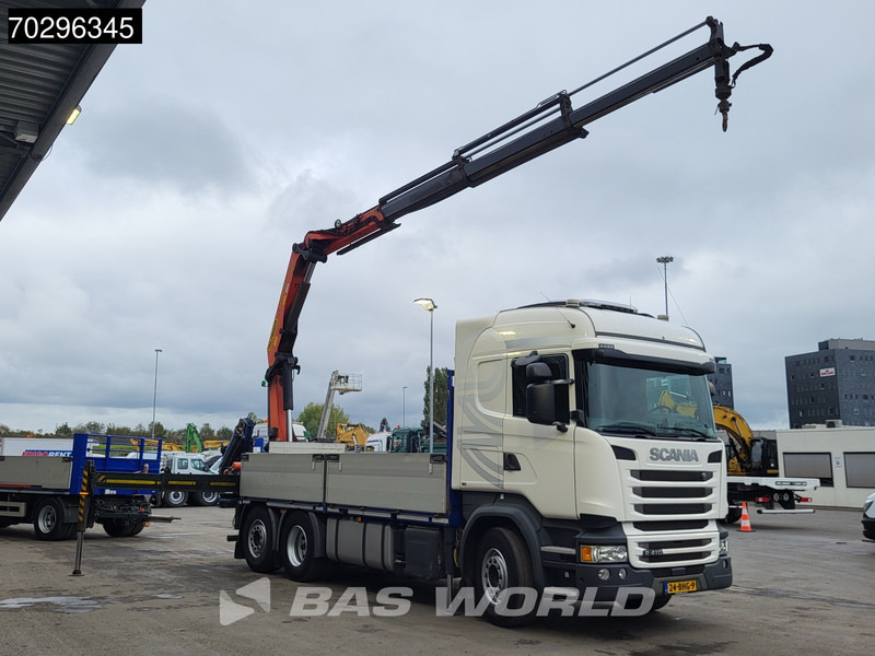 Scania R410 R 6X2 NL-Truck Palfinger PK22002-EH Crane Kran Lift+Steering-Axle Euro 6 - Truk flatbed, Truk derek: gambar 3 Scania R410 R 6X2 NL-Truck Palfinger PK22002-EH Crane Kran Lift+Steering-Axle Euro 6 - Truk flatbed, Truk derek: gambar 3