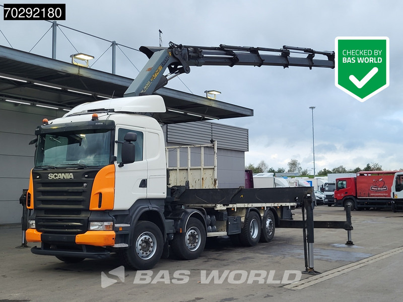 Scania R420 8X2 Palfinger PK74002 Kran Crane Retarder Lift-Steering Axle Euro 4 - Truk flatbed, Truk derek: gambar 1 Scania R420 8X2 Palfinger PK74002 Kran Crane Retarder Lift-Steering Axle Euro 4 - Truk flatbed, Truk derek: gambar 1