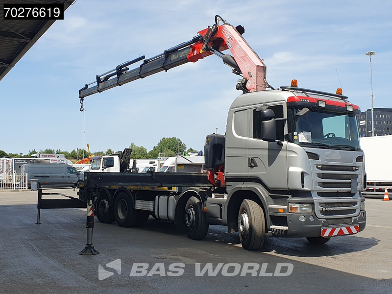Scania R480 8X2 FASSI F660AXP.25 Manual Retarder Lift+Lenkachse Euro 5 - Truk flatbed, Truk derek: gambar 2 Scania R480 8X2 FASSI F660AXP.25 Manual Retarder Lift+Lenkachse Euro 5 - Truk flatbed, Truk derek: gambar 2