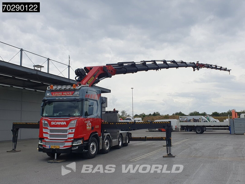 Scania R500 8X2 NL-Truck Palfinger PK165002 TEC 7 Crane Winch Fly-Jib Retarder Lift+steering - Truk flatbed, Truk derek: gambar 5 Scania R500 8X2 NL-Truck Palfinger PK165002 TEC 7 Crane Winch Fly-Jib Retarder Lift+steering - Truk flatbed, Truk derek: gambar 5