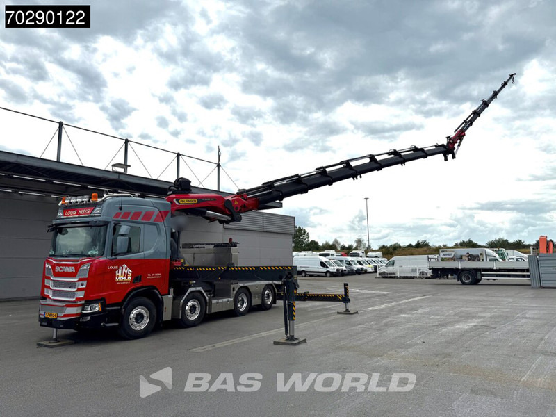 Scania R500 8X2 NL-Truck Palfinger PK165002 TEC 7 Crane Winch Fly-Jib Retarder Lift+steering - Truk flatbed, Truk derek: gambar 3 Scania R500 8X2 NL-Truck Palfinger PK165002 TEC 7 Crane Winch Fly-Jib Retarder Lift+steering - Truk flatbed, Truk derek: gambar 3