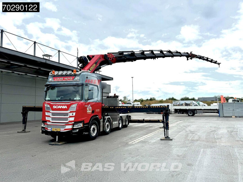 Scania R500 8X2 NL-Truck Palfinger PK165002 TEC 7 Crane Winch Fly-Jib Retarder Lift+steering - Truk flatbed, Truk derek: gambar 2 Scania R500 8X2 NL-Truck Palfinger PK165002 TEC 7 Crane Winch Fly-Jib Retarder Lift+steering - Truk flatbed, Truk derek: gambar 2