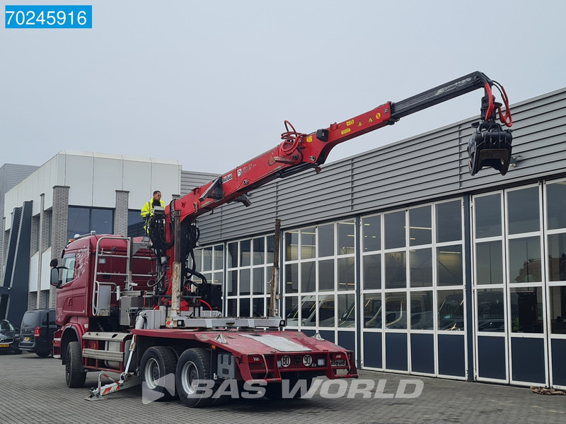 Scania R580 6X4 Jonsered J28505 83 Crane Kran Steel-suspension Retarder - Truk logging, Truk derek: gambar 2 Scania R580 6X4 Jonsered J28505 83 Crane Kran Steel-suspension Retarder - Truk logging, Truk derek: gambar 2