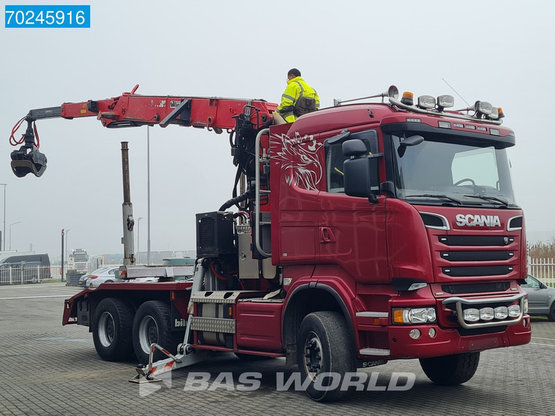 Scania R580 6X4 Jonsered J28505 83 Crane Kran Steel-suspension Retarder - Truk logging, Truk derek: gambar 3 Scania R580 6X4 Jonsered J28505 83 Crane Kran Steel-suspension Retarder - Truk logging, Truk derek: gambar 3
