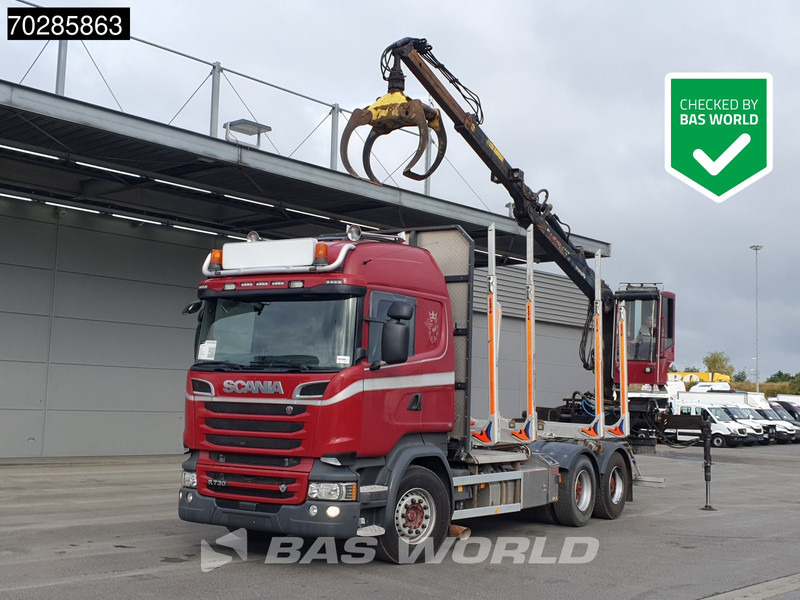 Scania R730 R 6X4 HIAB F108S 79 Crane Retarder Xenon BigAxle Loglift Automatic ACC Euro 6 - Truk logging, Truk derek: gambar 1 Scania R730 R 6X4 HIAB F108S 79 Crane Retarder Xenon BigAxle Loglift Automatic ACC Euro 6 - Truk logging, Truk derek: gambar 1