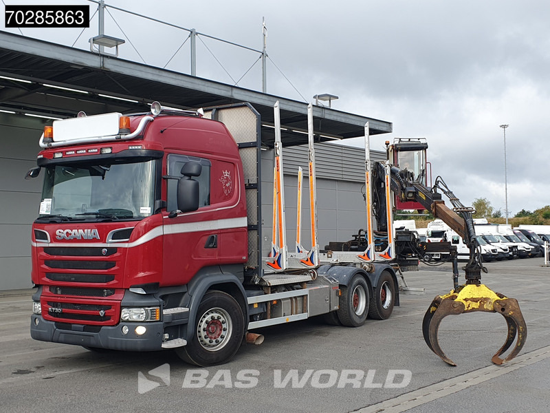 Scania R730 R 6X4 HIAB F108S 79 Crane Retarder Xenon BigAxle Loglift Automatic ACC Euro 6 - Truk logging, Truk derek: gambar 5 Scania R730 R 6X4 HIAB F108S 79 Crane Retarder Xenon BigAxle Loglift Automatic ACC Euro 6 - Truk logging, Truk derek: gambar 5