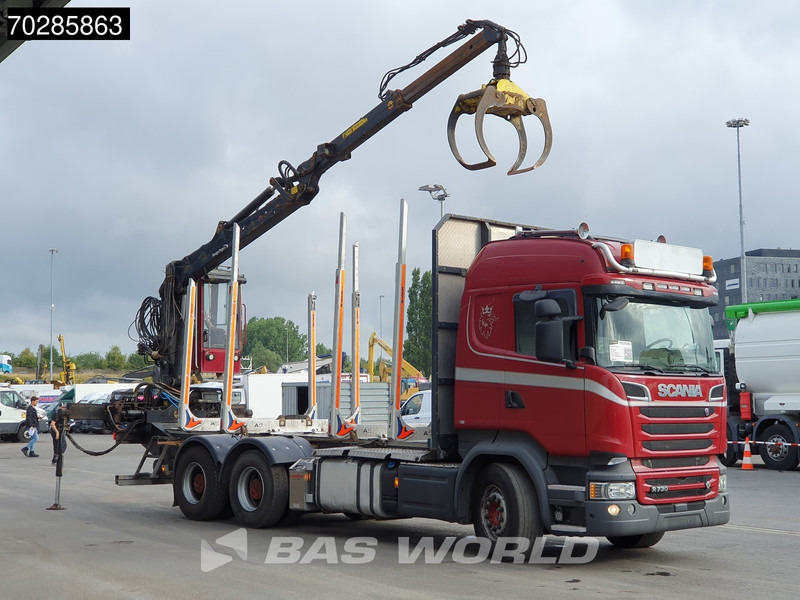 Scania R730 R 6X4 HIAB F108S 79 Crane Retarder Xenon BigAxle Loglift Automatic ACC Euro 6 - Truk logging, Truk derek: gambar 3 Scania R730 R 6X4 HIAB F108S 79 Crane Retarder Xenon BigAxle Loglift Automatic ACC Euro 6 - Truk logging, Truk derek: gambar 3
