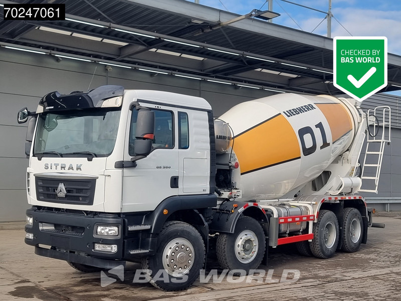 Sitrak G5 350 8X4 NEW! 8m3 Liebherr Mixer Big-Axle Steel Suspension - Truk pengaduk beton: gambar 1 Sitrak G5 350 8X4 NEW! 8m3 Liebherr Mixer Big-Axle Steel Suspension - Truk pengaduk beton: gambar 1