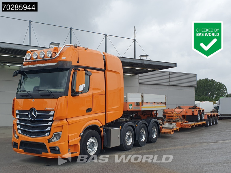 Mercedes-Benz Actros 8X4 180T GigaSpace Retarder Hydrauliek BigAxle Alcoa´s // Lowbed Trailer / 6 Axles / Hydraulic Pendle Axles / Extendable - Tractor head: gambar 1 Mercedes-Benz Actros 8X4 180T GigaSpace Retarder Hydrauliek BigAxle Alcoa´s // Lowbed Trailer / 6 Axles / Hydraulic Pendle Axles / Extendable - Tractor head: gambar 1