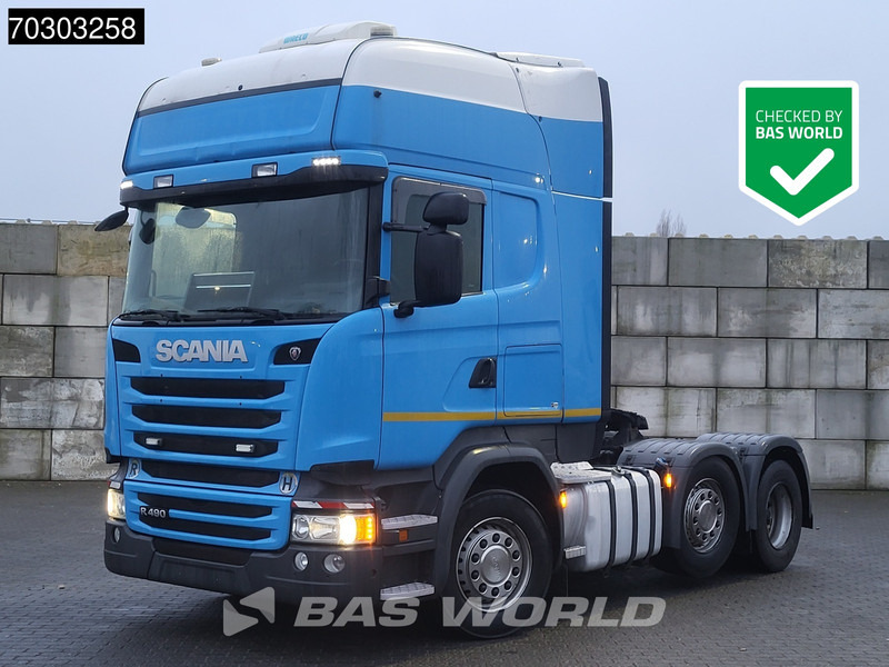 Scania R490 6X2 Retarder Lift+Lenkachse Full-Air 2xTanks Standklima Euro 6 - Tractor head: gambar 1 Scania R490 6X2 Retarder Lift+Lenkachse Full-Air 2xTanks Standklima Euro 6 - Tractor head: gambar 1