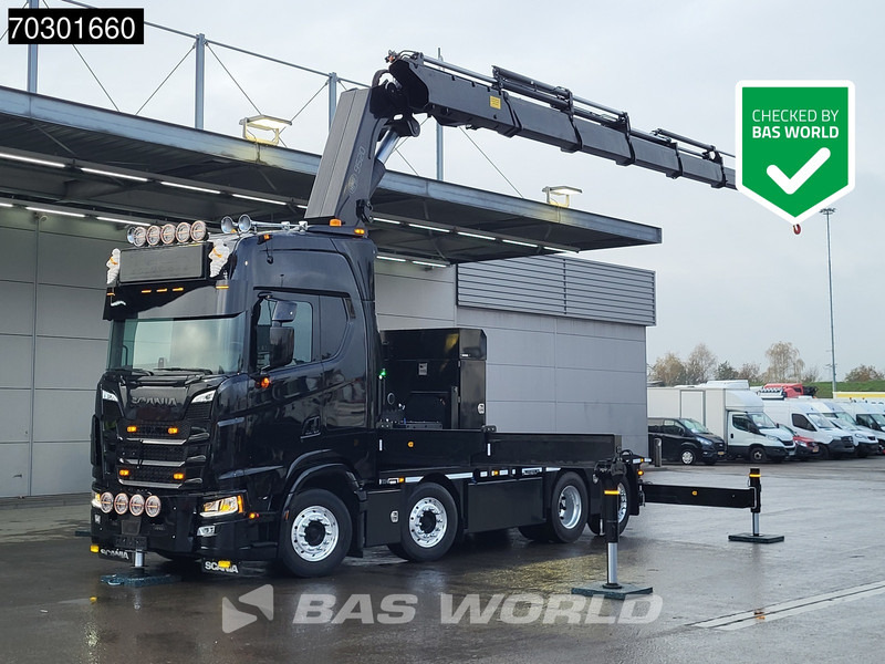 Scania S660 8X2 HMF 9520OK-RCS Crane Kran Fifth wheel Full Air Lift+steering axle - Tractor head: gambar 1 Scania S660 8X2 HMF 9520OK-RCS Crane Kran Fifth wheel Full Air Lift+steering axle - Tractor head: gambar 1