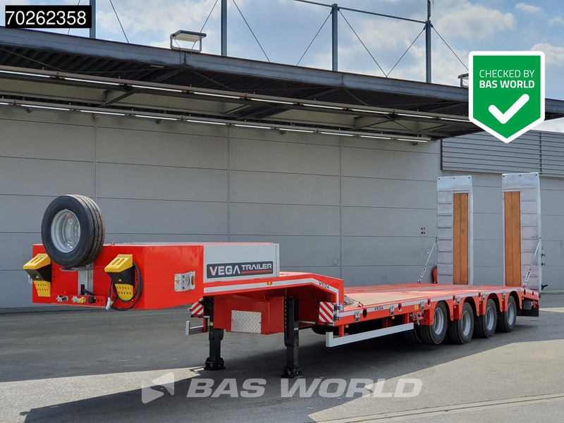 Vega STANDARD LOWBED 2 axles Lift + 2xLenkachse Hydraulic Ramps - Semi-trailer low bed: gambar 1 Vega STANDARD LOWBED 2 axles Lift + 2xLenkachse Hydraulic Ramps - Semi-trailer low bed: gambar 1
