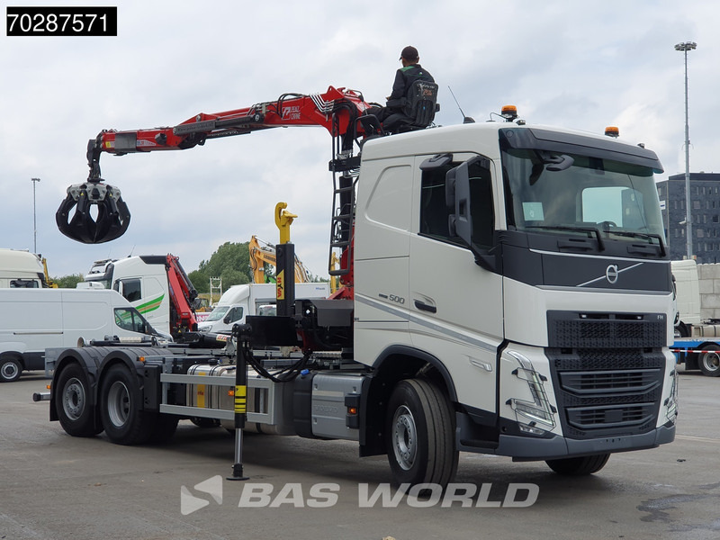 Volvo FH 500 6X2 Penz Crane 15Z9.50R HYVA 20-57-S Hooklift Lift+steering Automatic Euro 6 - Hook lift, Truk derek: gambar 3 Volvo FH 500 6X2 Penz Crane 15Z9.50R HYVA 20-57-S Hooklift Lift+steering Automatic Euro 6 - Hook lift, Truk derek: gambar 3
