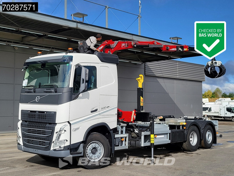 Volvo FH 500 6X2 Penz Crane 15Z9.50R HYVA 20-57-S Hooklift Lift+steering Automatic Euro 6 - Hook lift, Truk derek: gambar 1 Volvo FH 500 6X2 Penz Crane 15Z9.50R HYVA 20-57-S Hooklift Lift+steering Automatic Euro 6 - Hook lift, Truk derek: gambar 1
