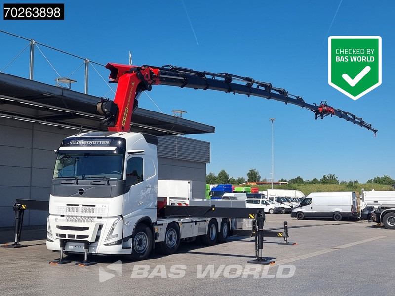 Volvo FH 500 8X2 NEW! Palfinger PK92002 SH 8+6 JIB Crane Kran Winch Lift-Lenkachse Navi - Truk flatbed, Truk derek: gambar 1 Volvo FH 500 8X2 NEW! Palfinger PK92002 SH 8+6 JIB Crane Kran Winch Lift-Lenkachse Navi - Truk flatbed, Truk derek: gambar 1